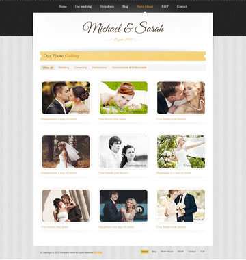 大图-A005婚姻婚礼HTML CSS模板
