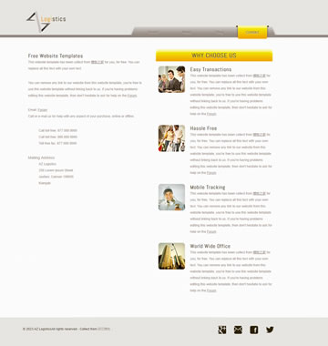 大图-A006物流网站模板