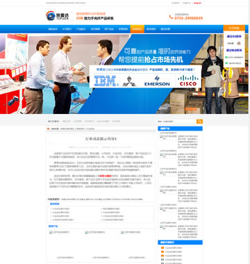 大图-特普达光纤营销型网站源码自带中英文双语模板