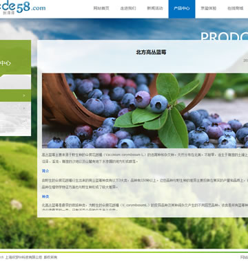 大图-【T854】小清新农业农林农家乐类企业网站织梦模板