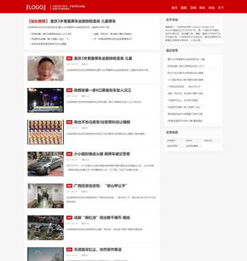 大图-【T4281】响应式博客新闻主题织梦dedecms模板(自适应手机端)